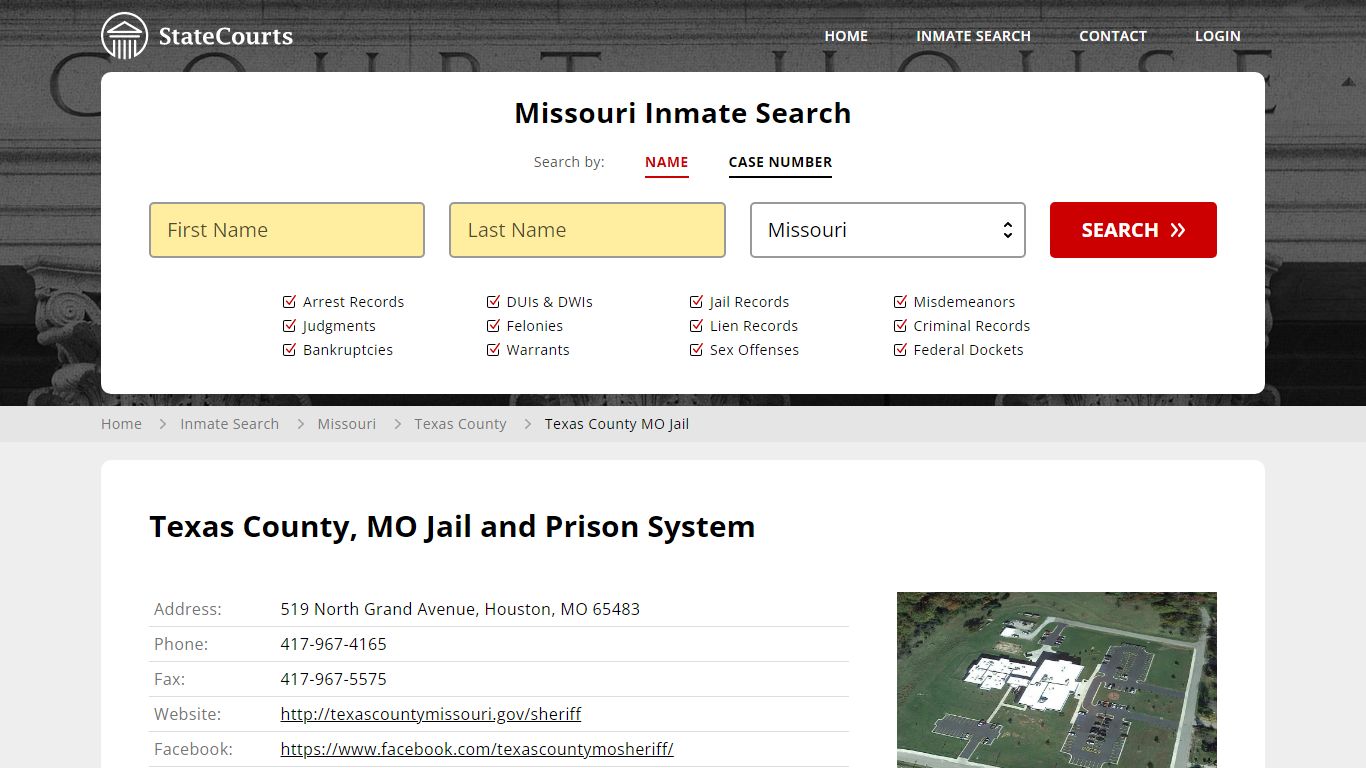 Texas County, MO Jail and Prison System - State Courts